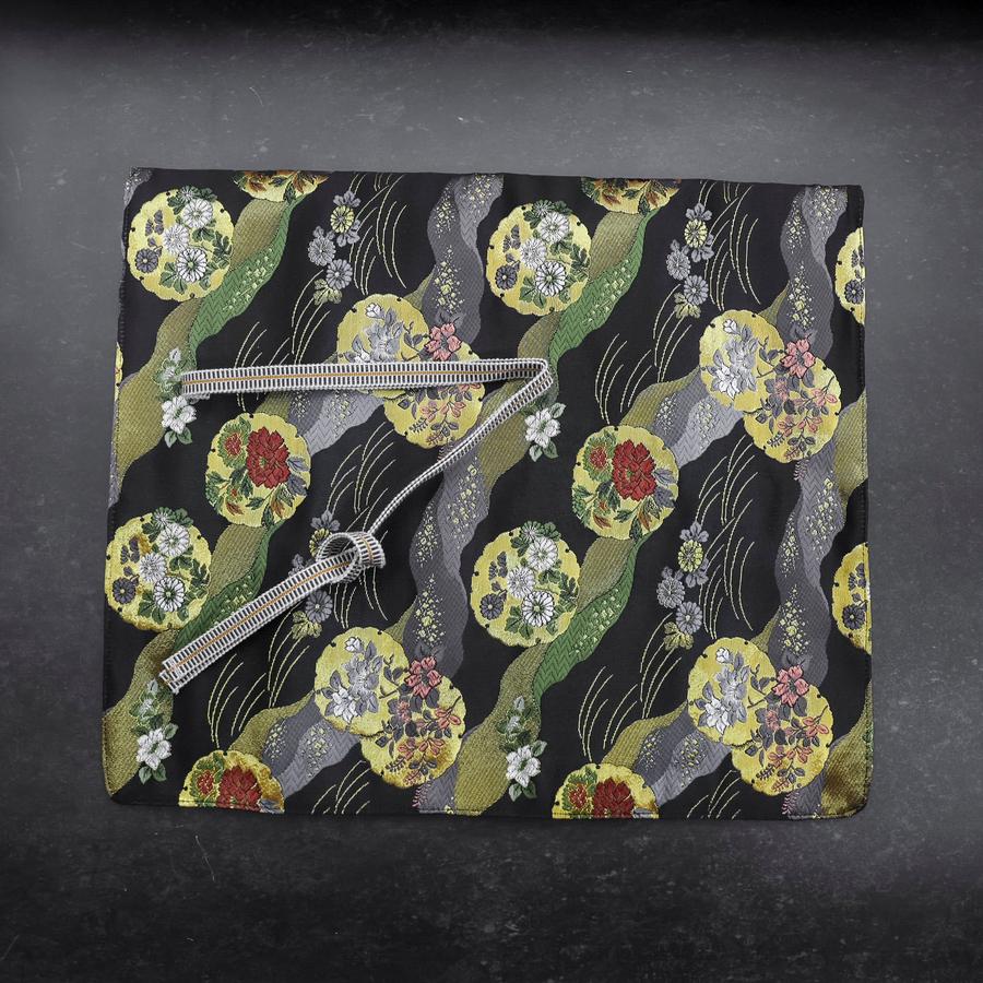 Musashi Japanese Style Kitchen Knife Roll Michi-naga Yukiwamon 4 Pockets Handmade