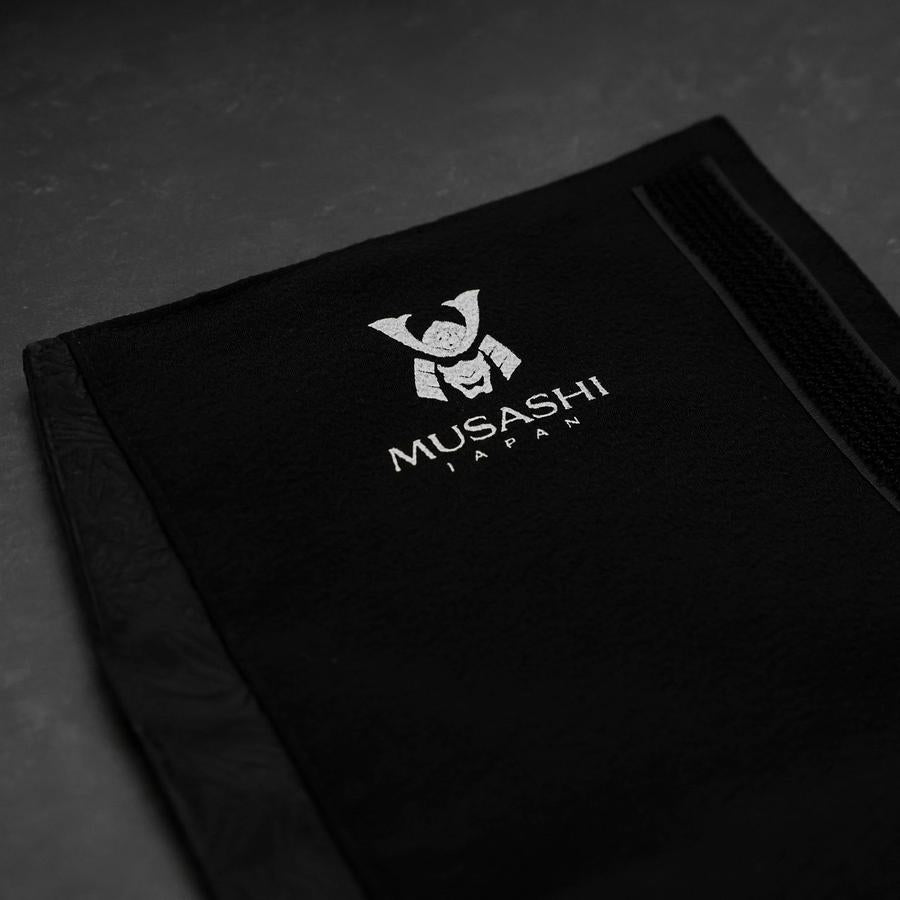 Musashi Japanese Style Kitchen Knife Roll Phoenix Black 1 Pocket Handmade