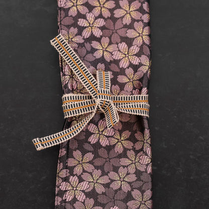 Musashi Japanese Style Kitchen Knife Roll Purple Sakura 1 Pocket Handmade