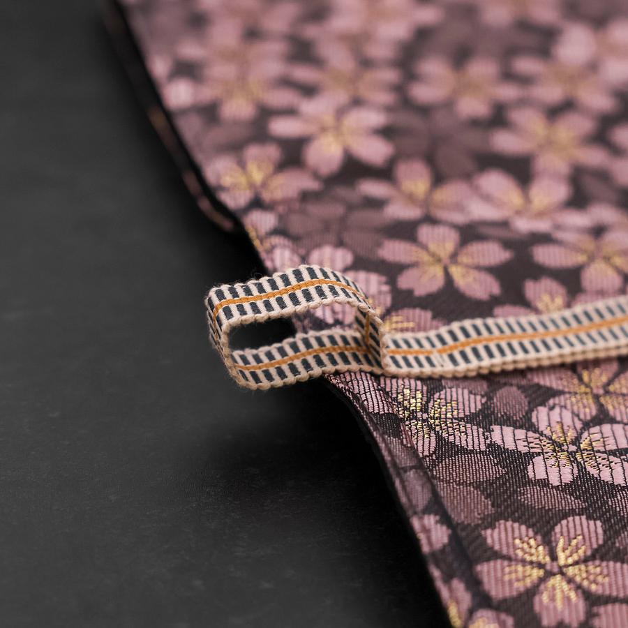 Musashi Japanese Style Kitchen Knife Roll Purple Sakura 1 Pocket Handmade