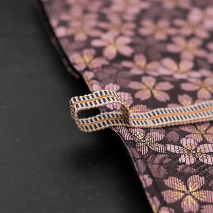 Musashi Japanese Style Kitchen Knife Roll Purple Sakura 1 Pocket Handmade