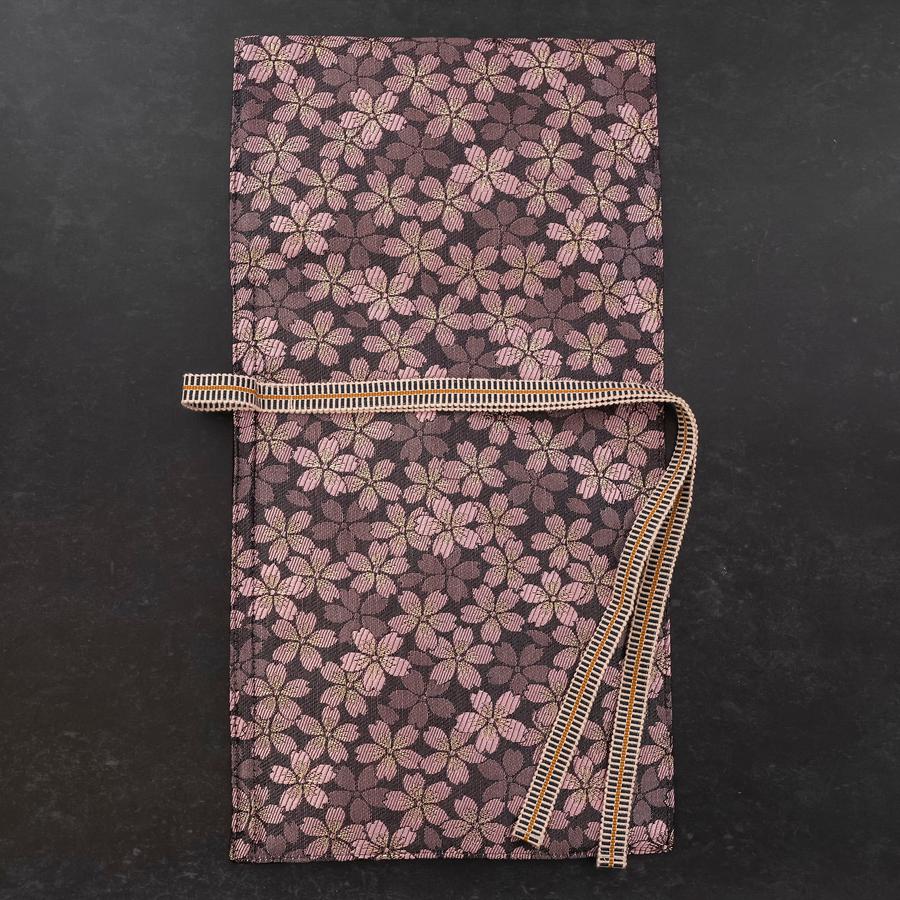 Musashi Japanese Style Kitchen Knife Roll Purple Sakura 1 Pocket Handmade