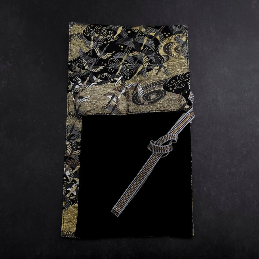 Musashi Japanese Style Kitchen Knife Roll Uzumaki Tsuru-Mai 1 Pockets Handmade