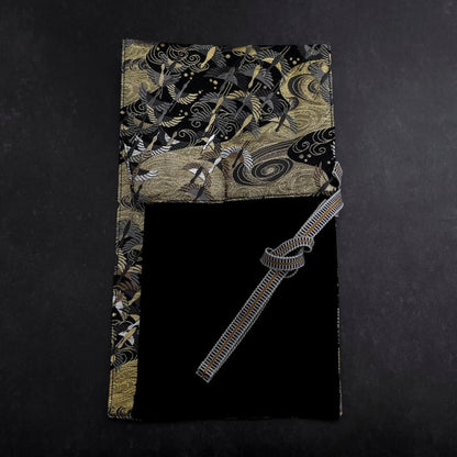 Musashi Japanese Style Kitchen Knife Roll Uzumaki Tsuru-Mai 1 Pockets Handmade