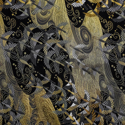 Musashi Japanese Style Kitchen Knife Roll Uzumaki Tsuru-Mai 4 Pockets Handmade