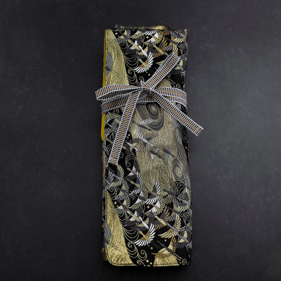 Musashi Japanese Style Kitchen Knife Roll Uzumaki Tsuru-Mai 4 Pockets Handmade