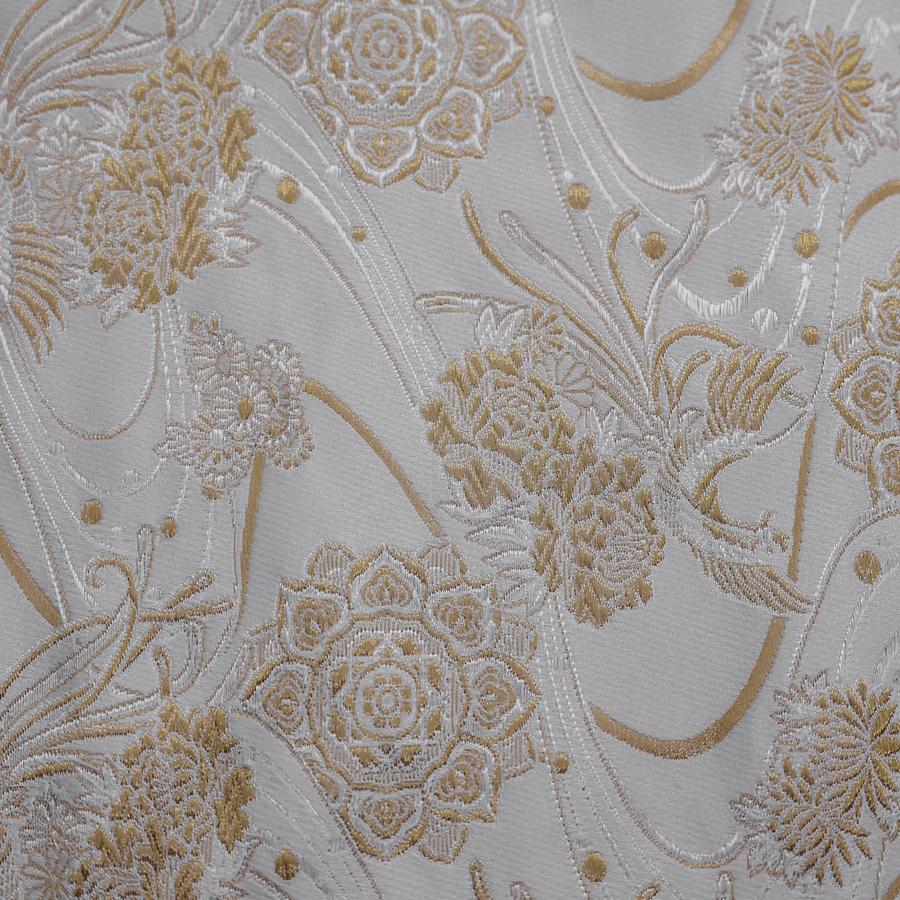 Musashi Japanese Style Kitchen Knife Roll White-Golden Phoenix  4 Pockets Handmade