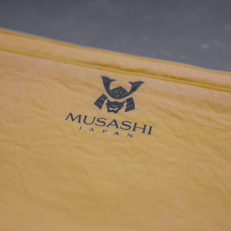 Musashi Japanese Style Kitchen Knife Roll White-Golden Phoenix  4 Pockets Handmade