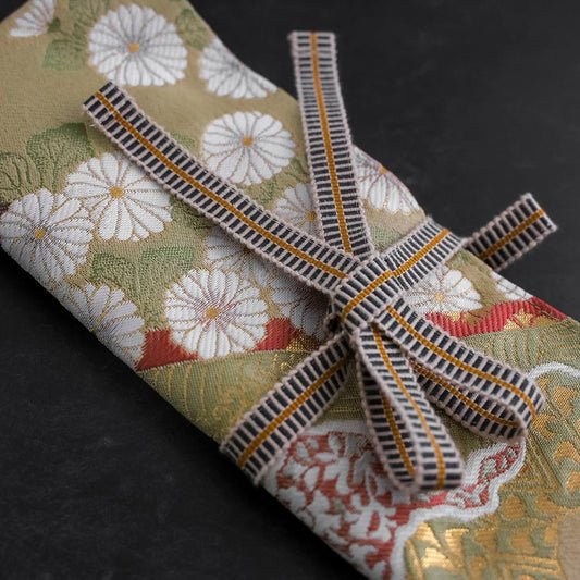 Musashi Japanese Style Kitchen Knife Roll Yamagata Kikkamon Rikyu 1 Pocket Handmade