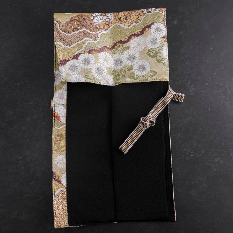Musashi Japanese Style Kitchen Knife Roll Yamagata Kikkamon Rikyu 1 Pocket Handmade