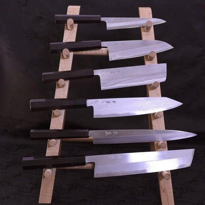 Musashi Kitchen Knives Displaying Maple