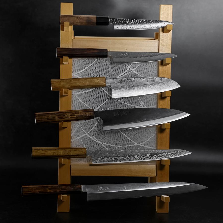 Musashi Kitchen Knives Displaying Sugi