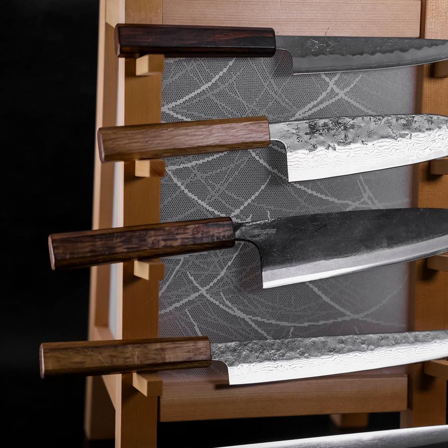 Musashi Kitchen Knives Displaying Sugi