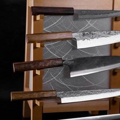 Musashi Kitchen Knives Displaying Sugi
