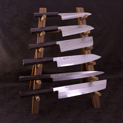 Musashi Kitchen Knives Displaying Teak