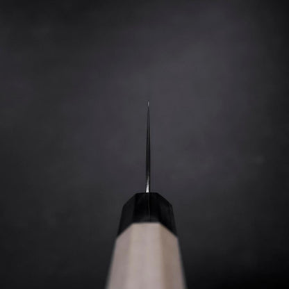 Nakiri AUS-10 Mirror Tsuchime Damascus Buffalo Magnolia Handle 165mm