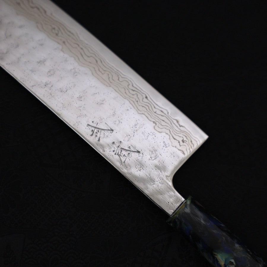 Nakiri AUS-10 Nashiji Damascus Ocean Fireworks Handle 165mm