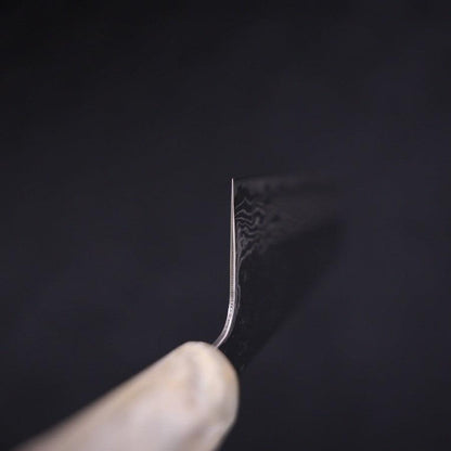 Nakiri AUS-10 Nashiji Damascus Ocean White Blue Handle 165mm