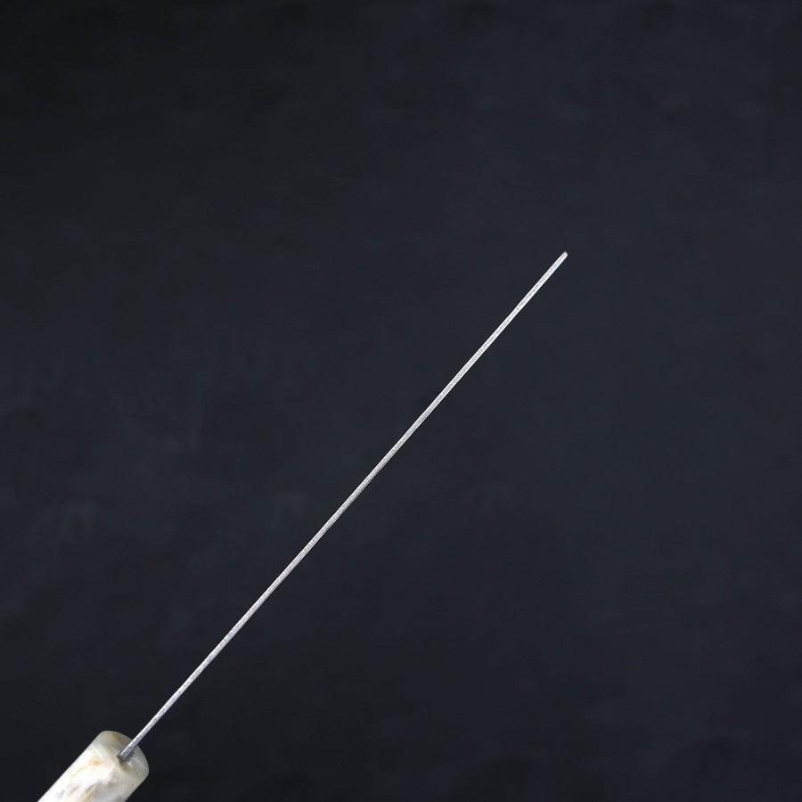 Nakiri AUS-10 Nashiji Damascus Ocean White Blue Handle 165mm