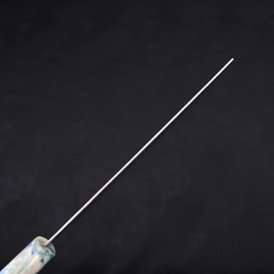 Nakiri AUS-10 Nashiji Damascus Ocean White Mix Handle 165mm