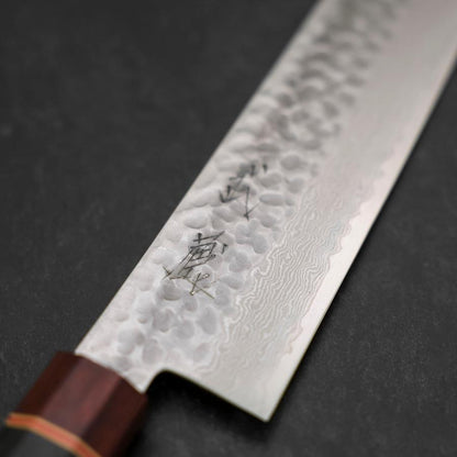 Nakiri AUS-10 Tsuchime Damascus Cherry Handle 180mm