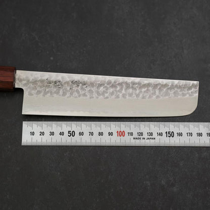 Nakiri AUS-10 Tsuchime Damascus Cherry Handle 180mm