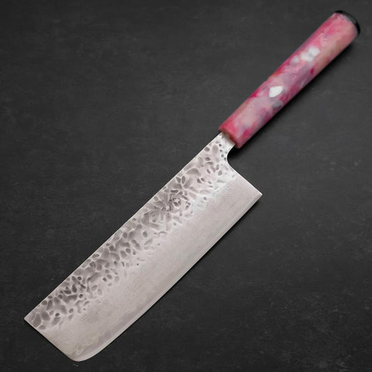 Nakiri AUS-10 Tsuchime Damascus Ocean Sakura Handle 165mm