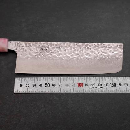 Nakiri AUS-10 Tsuchime Damascus Ocean Sakura Handle 165mm