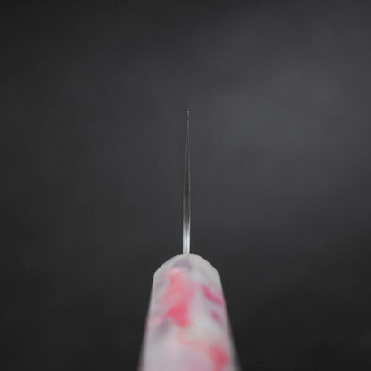 Nakiri AUS-10 Tsuchime Damascus Ocean Sakura Rose Gold Handle 165mm