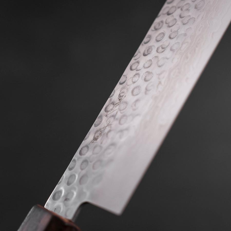 Nakiri AUS-10 Tsuchime Damascus Sumi Urushi Handle 165mm