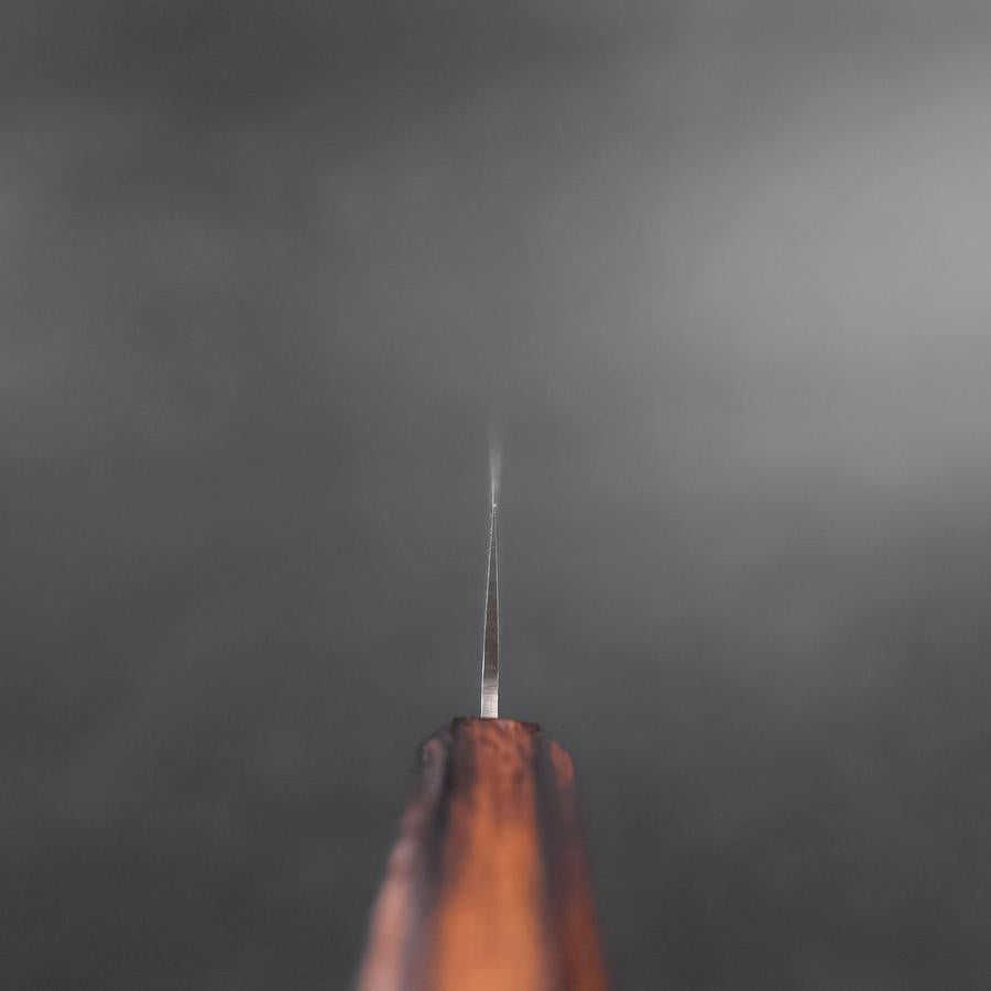 Nakiri AUS-10 Tsuchime Damascus Sumi Urushi Handle 165mm