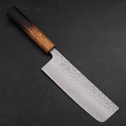 Nakiri AUS-10 Tsuchime Damascus Yaki Urushi Handle 165mm