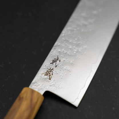 Nakiri AUS-8 Nashiji Olive Handle 165mm