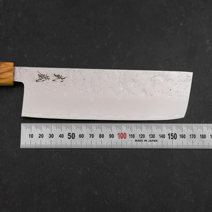 Nakiri AUS-8 Nashiji Olive Handle 165mm