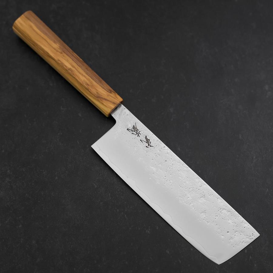 Nakiri AUS-8 Nashiji Olive Handle 165mm