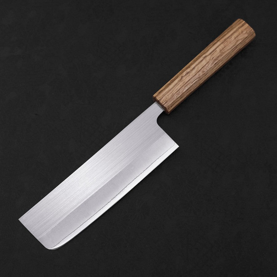 Nakiri AUS-8 Polished Oak Handle 165mm