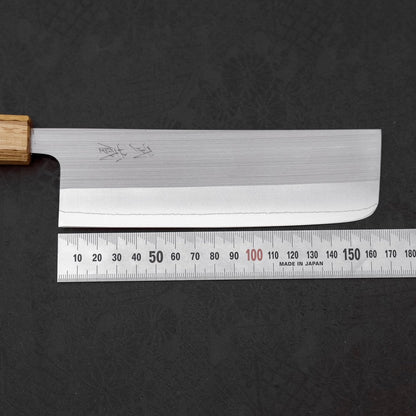 Nakiri AUS-8 Polished Oak Handle 165mm