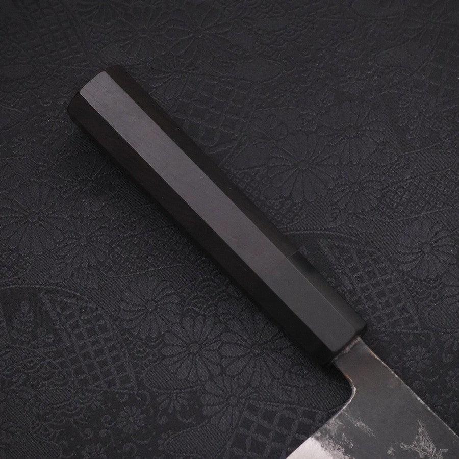 Nakiri Blue Super Kurouchi Buffalo Ebony Handle 165mm