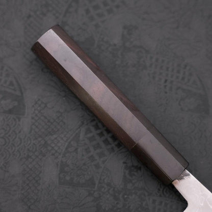 Nakiri Blue Steel #2 Damascus Buffalo Ebony Handle 165mm