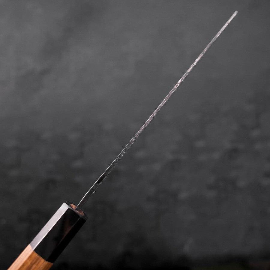 Nakiri Blue Steel #2 Kurouchi Buffalo Teak Handle 165mm