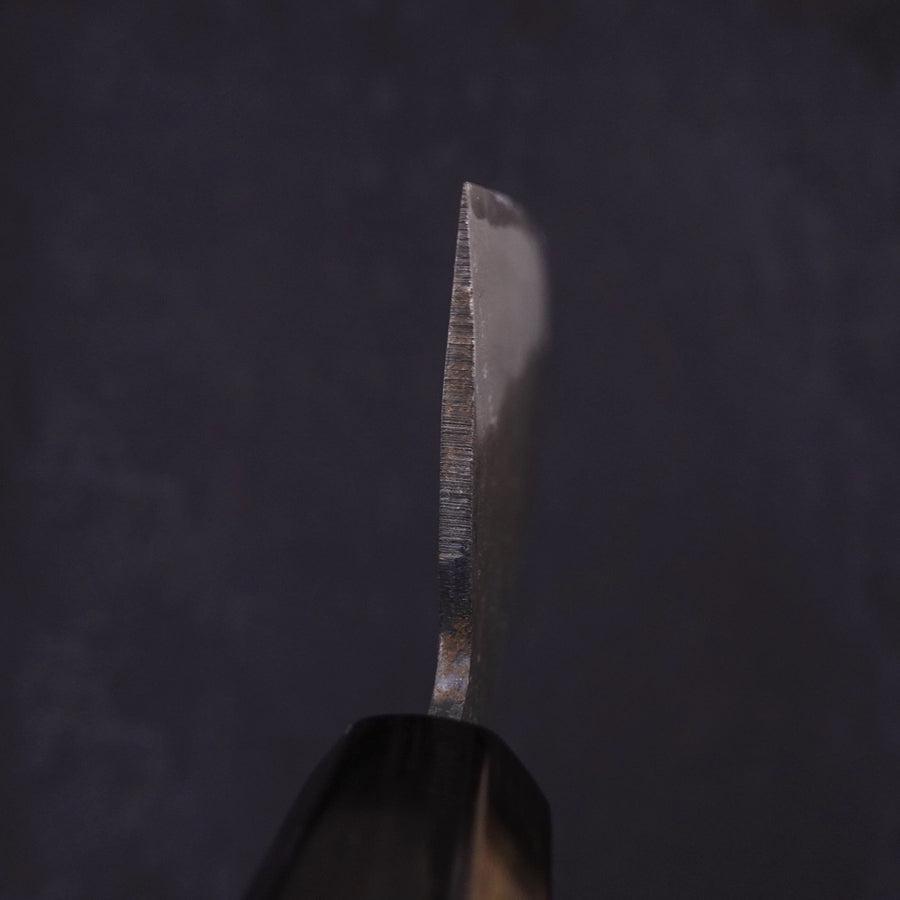 Nakiri Blue Steel #2 Kurouchi Chokin Kappa Fishing Slipping Buffalo Ebony Handle 165mm