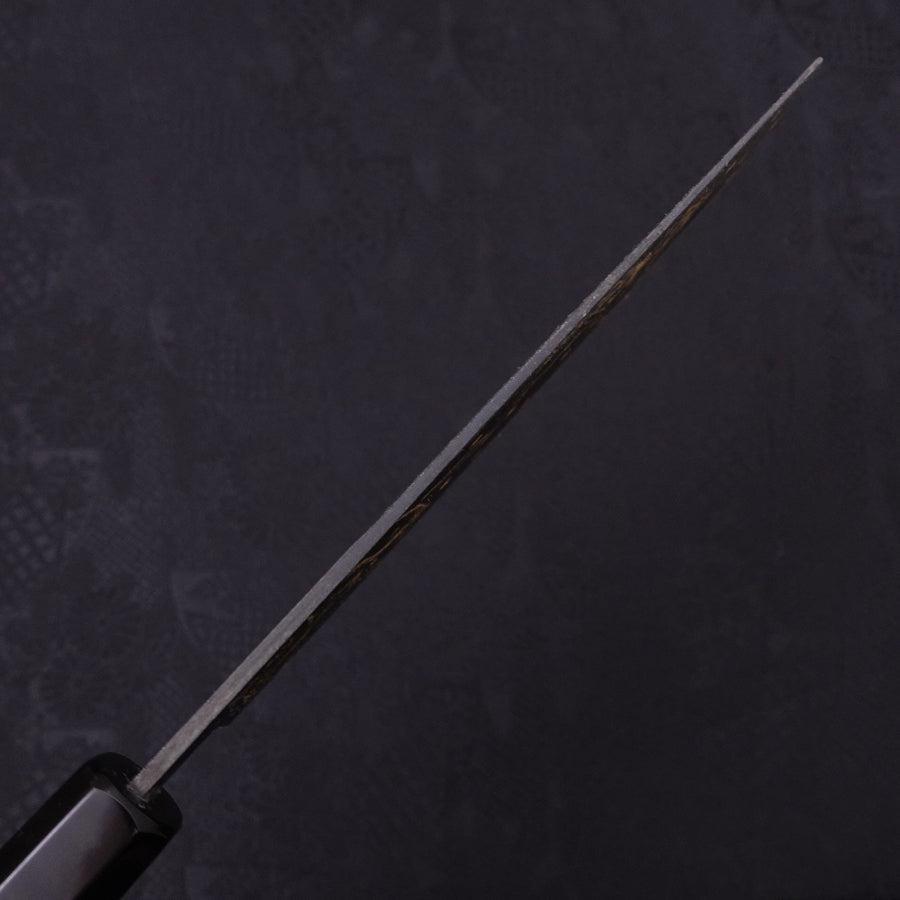 Nakiri Blue Steel #2 Kurouchi Chokin Kappa Frog Buffalo Ebony Handle 165mm