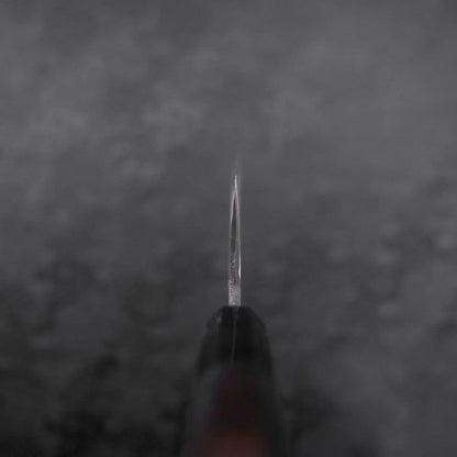 Nakiri Blue Steel #2 Kurouchi Chokin Sakura Five Story Pagoda Buffalo Ebony Handle 165mm