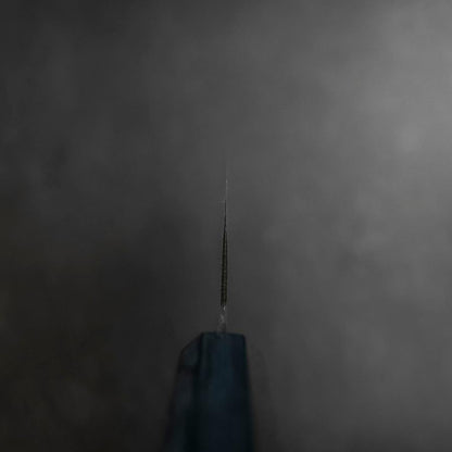 Nakiri Blue Steel #2 Kurouchi Dark Blue Urushi Handle 165mm