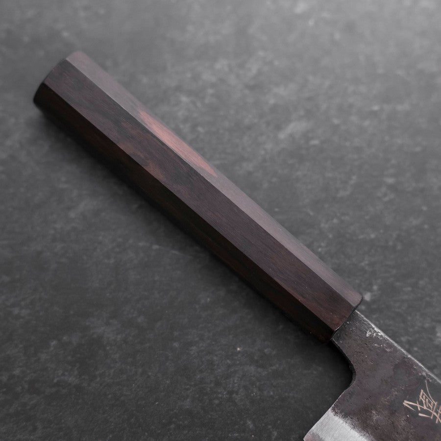 Nakiri Blue Steel #2 Kurouchi Ebony Handle 120mm