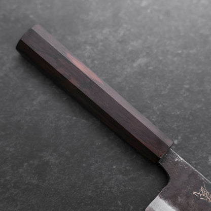 Nakiri Blue Steel #2 Kurouchi Ebony Handle 120mm