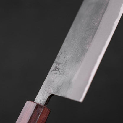 Nakiri Blue Steel #2 Kurouchi Purple Urushi Handle 165mm