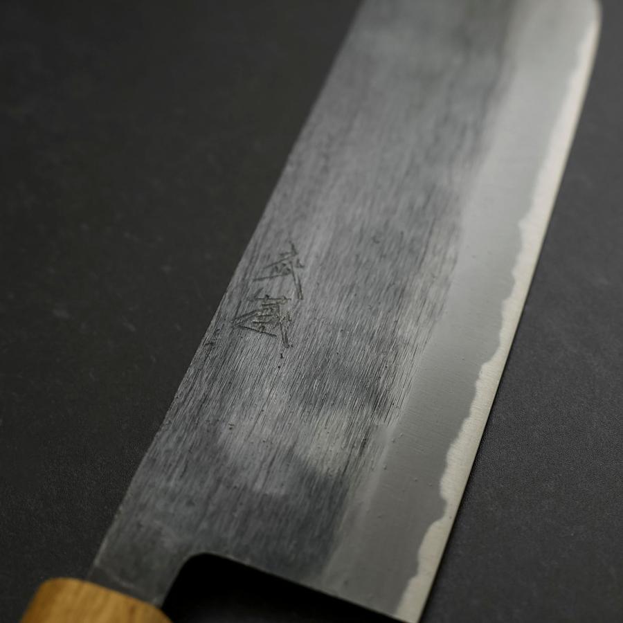 Nakiri Blue Steel #2 Kurouchi Yaki Urushi Handle 165mm