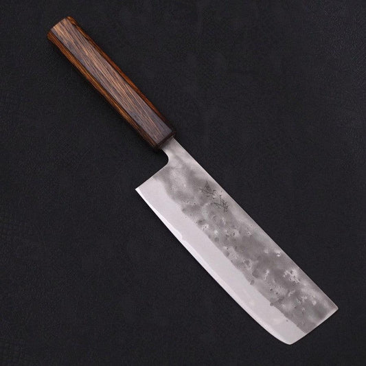 Nakiri Blue Steel #2 Nashiji Sumi Urushi Handle 165mm