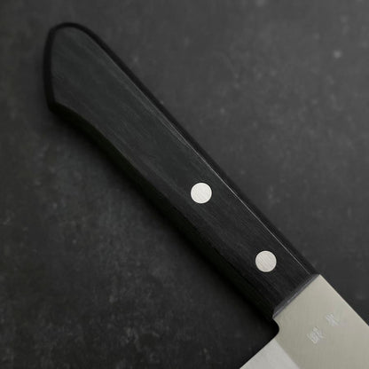 Nakiri Blue Steel #2 Polished Stainless Clad Western Handle 160mm